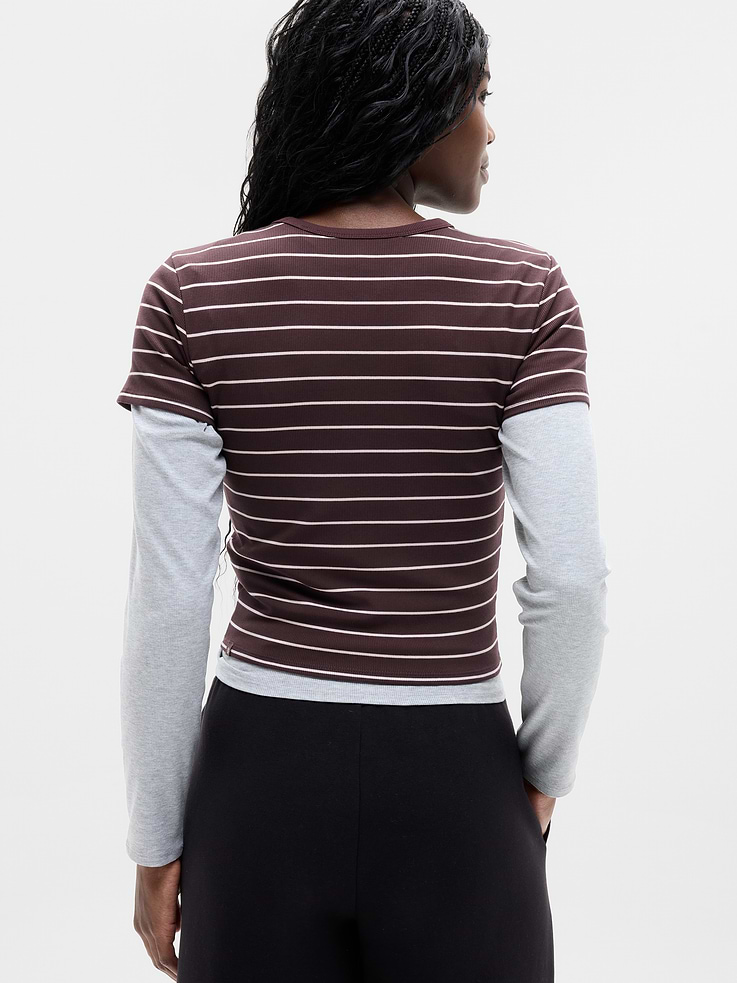 Image number 6 showing, Signature Rib Crop Tee