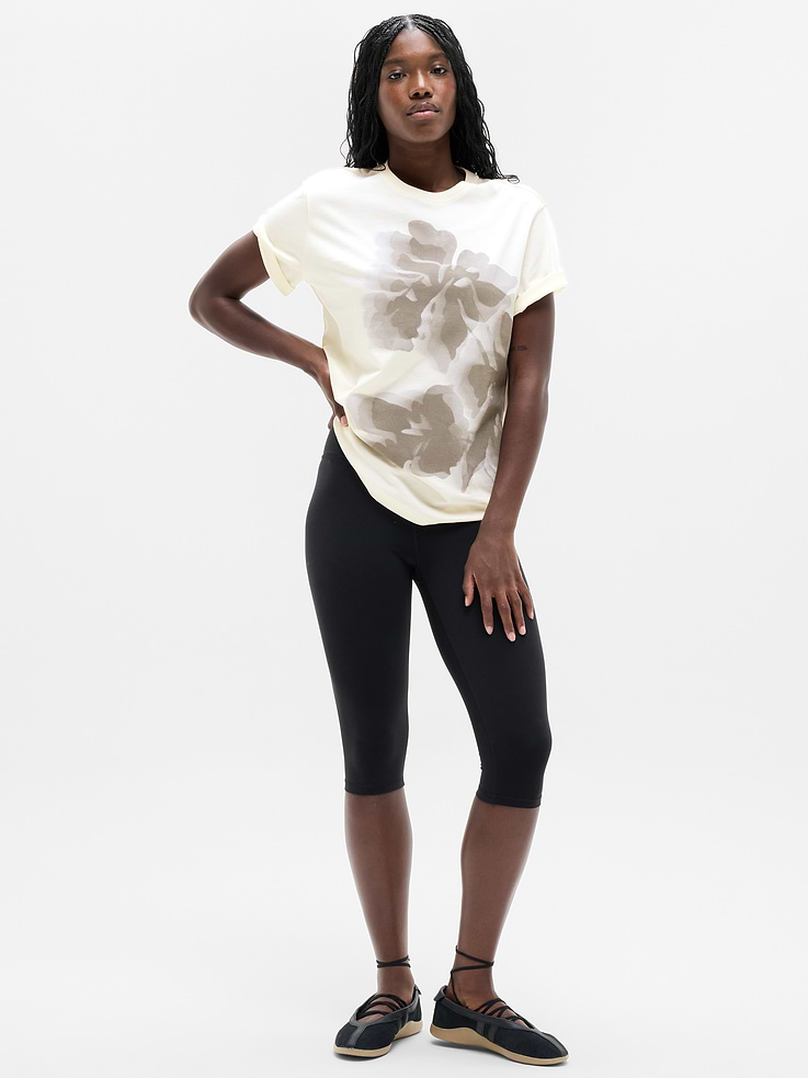 Image 2 of 4, Favorite Cotton Relaxed Graphic Tee