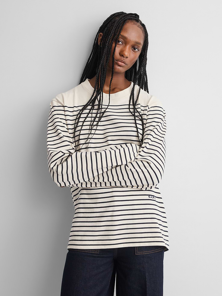 Image 4 of 8, Gap × A.P.C. Stripe T-Shirt, Cardmember Early Access