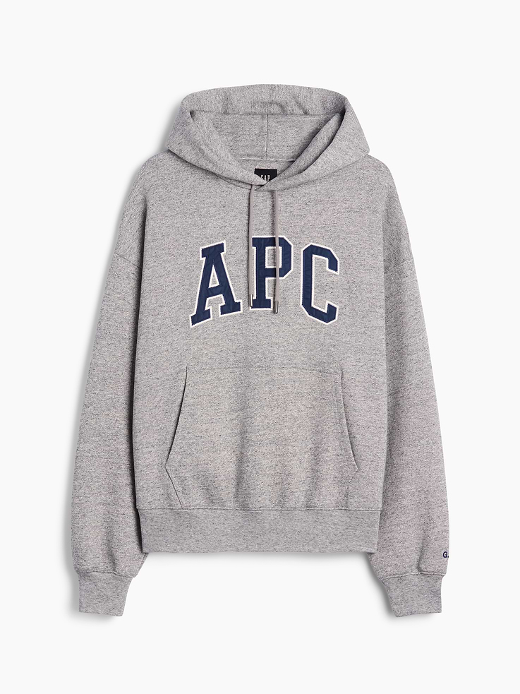 Image 9 of 9, Gap × A.P.C. Extra Heavyweight Logo Hoodie, Cardmember Early Access