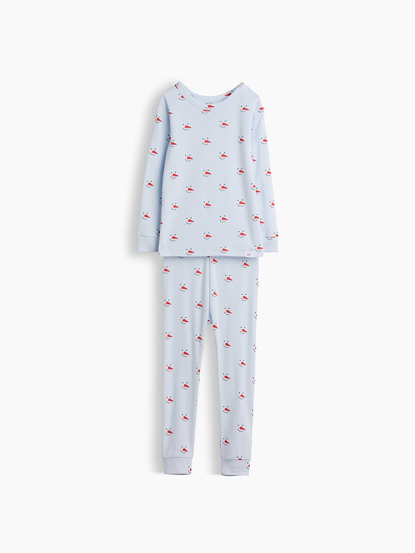 Baby & Toddler Organic Brushed Cotton Snowman PJ Set