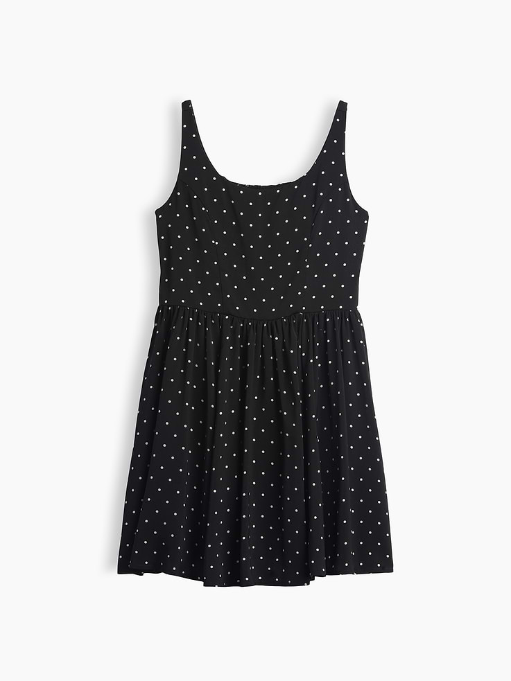 Image 2 of 3, Kids Satin Polka Dot Tank Dress