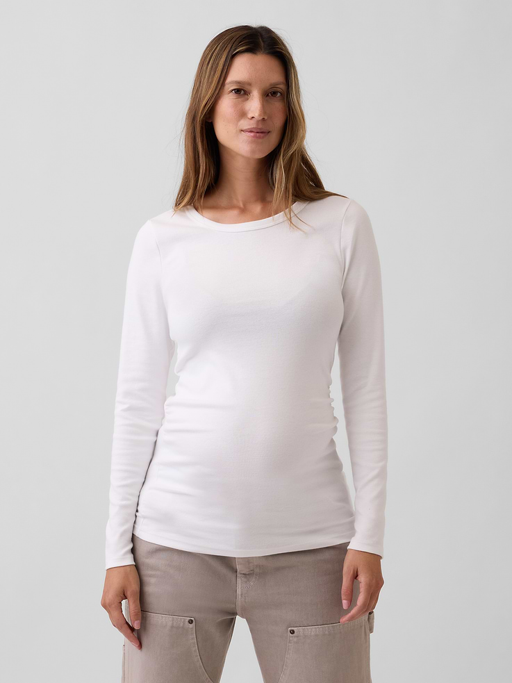 Image number 1 showing, Maternity Modern Crewneck T-Shirt