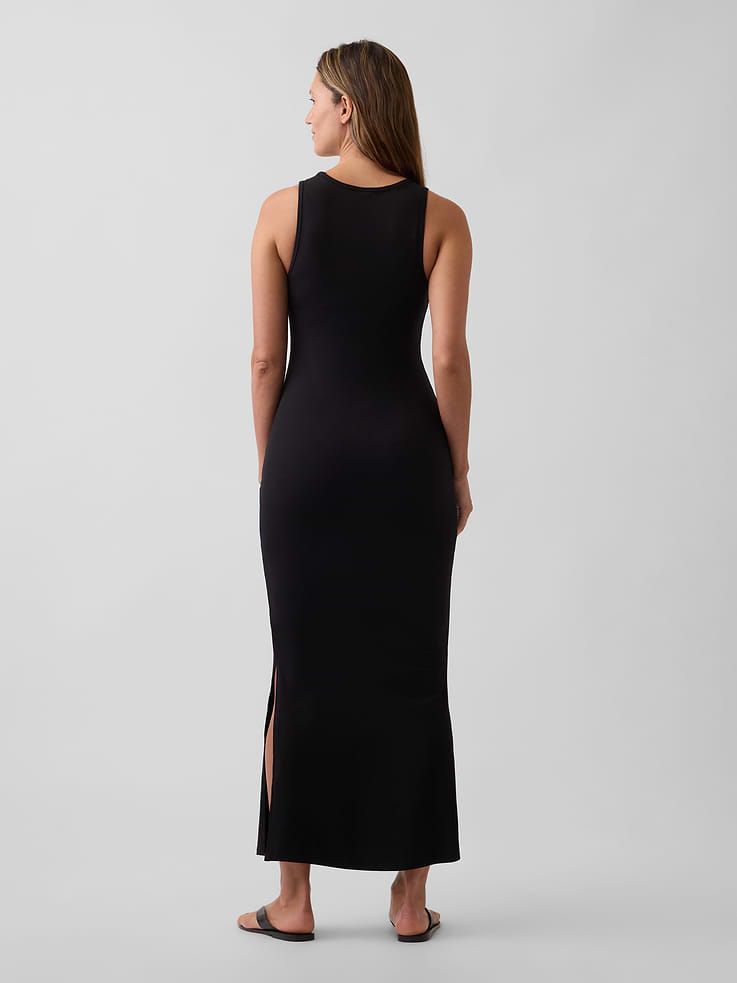 Image 2 of 6, Maternity Split-Hem Modal Maxi Dress