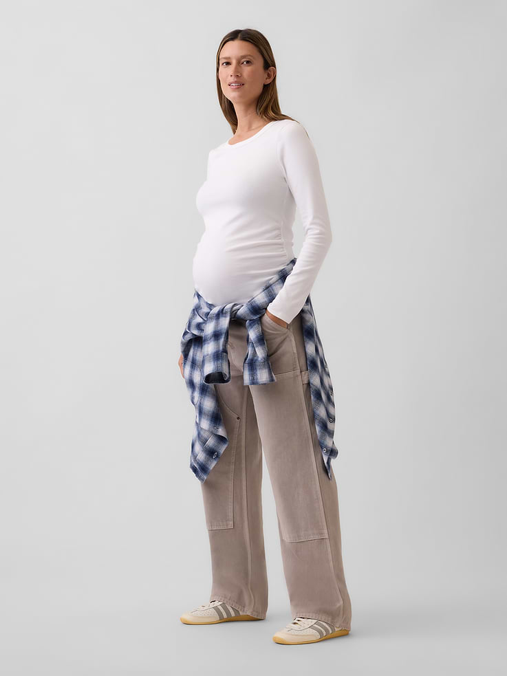 Image number 3 showing, Maternity Modern Crewneck T-Shirt