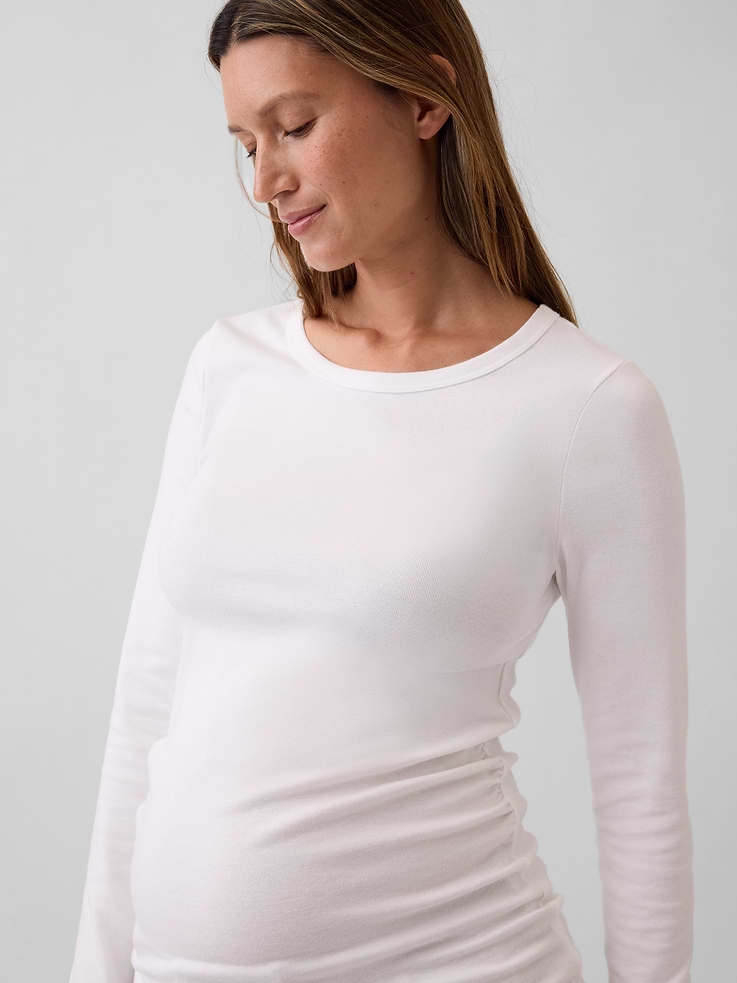 Image number 4 showing, Maternity Modern Crewneck T-Shirt