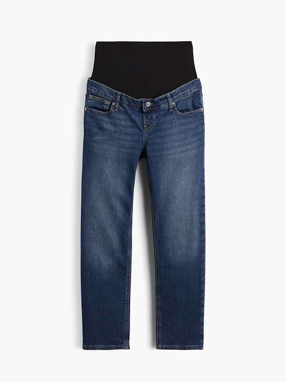 Maternity True Waistband Full Panel Cheeky Straight Jeans