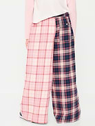 Image 3 of 4, Pull-On Wide-Leg Flannel Plaid Pants for Girls