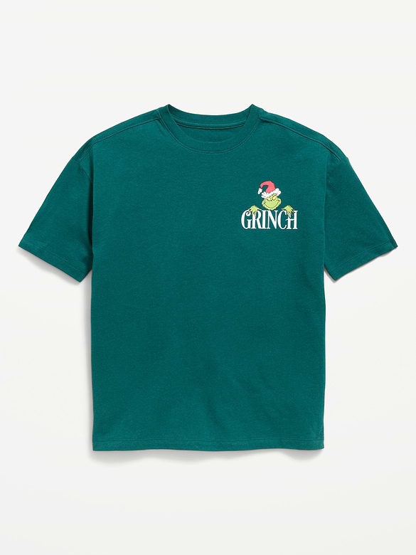 Dr. Seuss™ Grinch Oversized Gender-Neutral Graphic T-Shirt for Kids