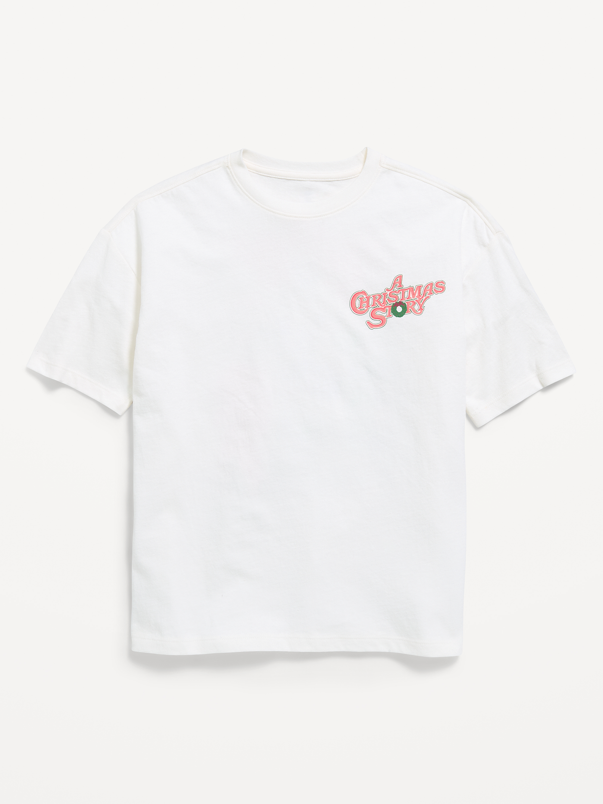 Image 1 of 2, crew neck, short sleeves, drop shoulders, licensed graphic, A CHRISTMAS STORY and all related characters and elements © & ™ Turner Entertainment Co., Product #1181859