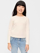 Image 1 of 4, crew neck, long sleeves, tiny decorative bow at neckline, Product #1181553