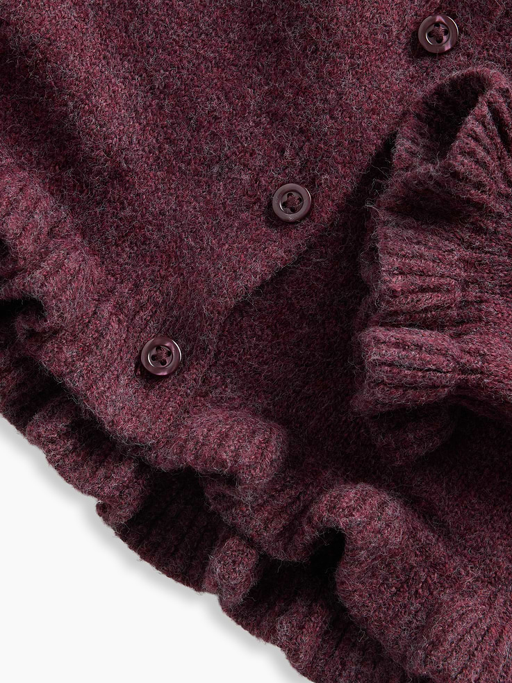 Image 4 of 4, Baby & Toddler CashSoft Ruffle Cardigan Sweater