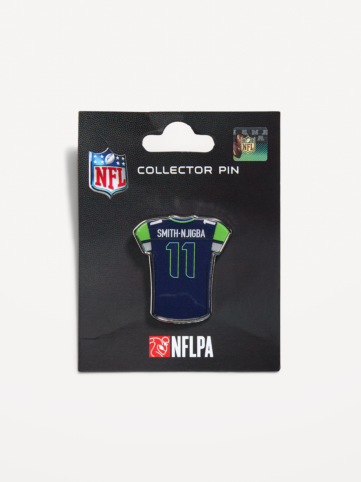 Image 1 of 1, player shaped pin, butterfly clasp pin back for a secure seal, Product #1187474