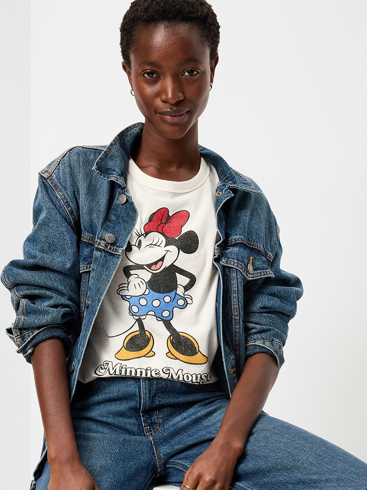 Image 1 of 8, rib-knit crew neck, short sleeves, Product #1187627