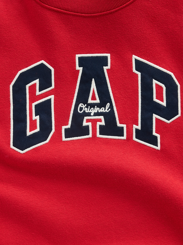 Image 2 of 3, Kids VintageSoft Oversized Mockneck Logo Sweatshirt