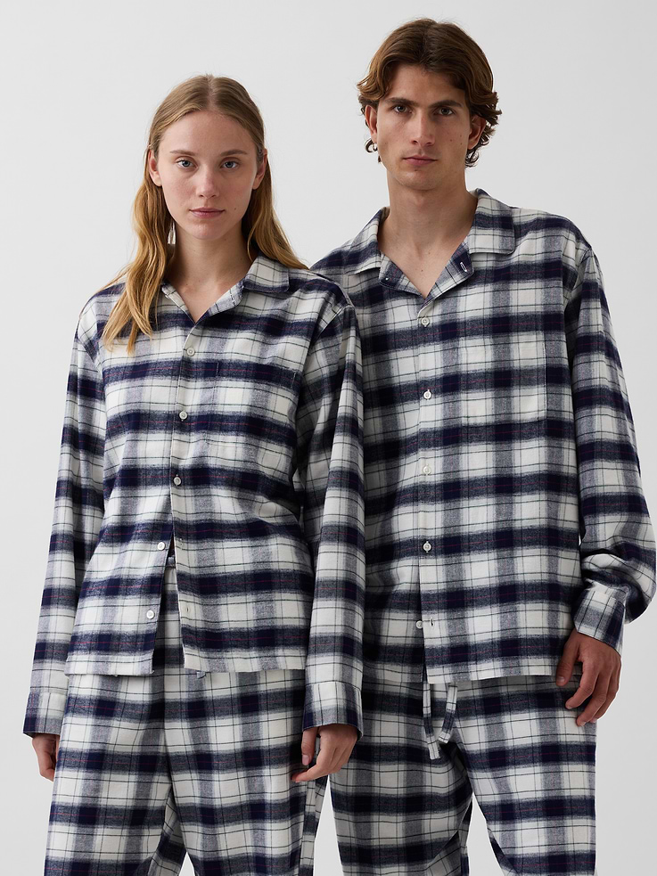 L'image numéro 2 présente Chemise de pyjama en flanelle ultra-douce pour Adulte