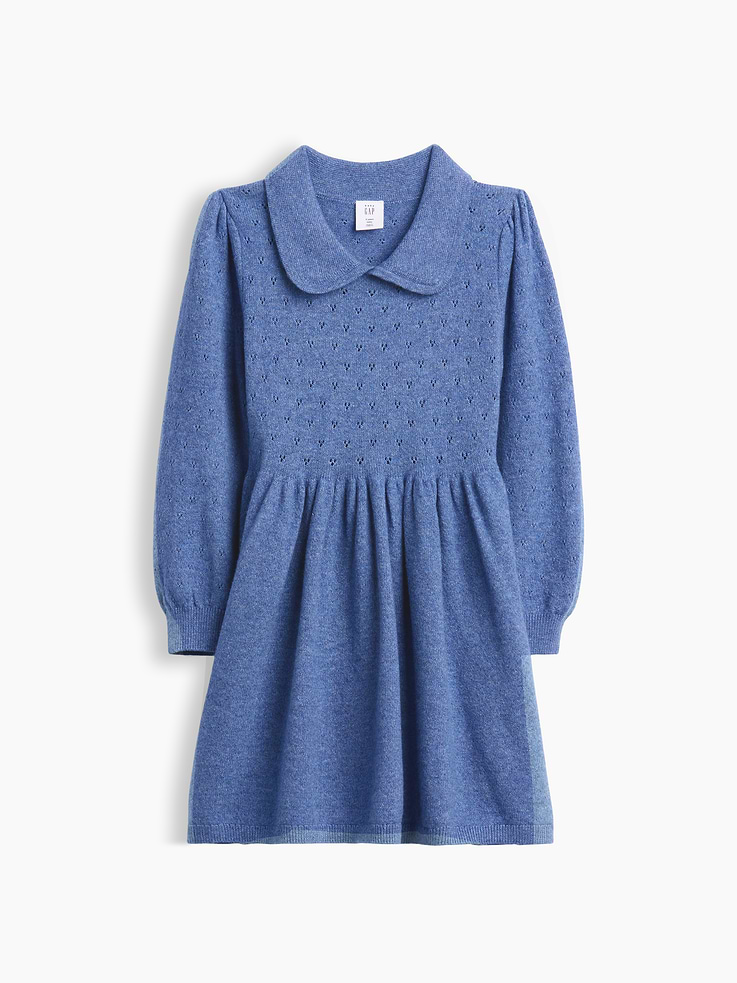 Image 2 of 3, Baby & Toddler CashSoft Collared Dress