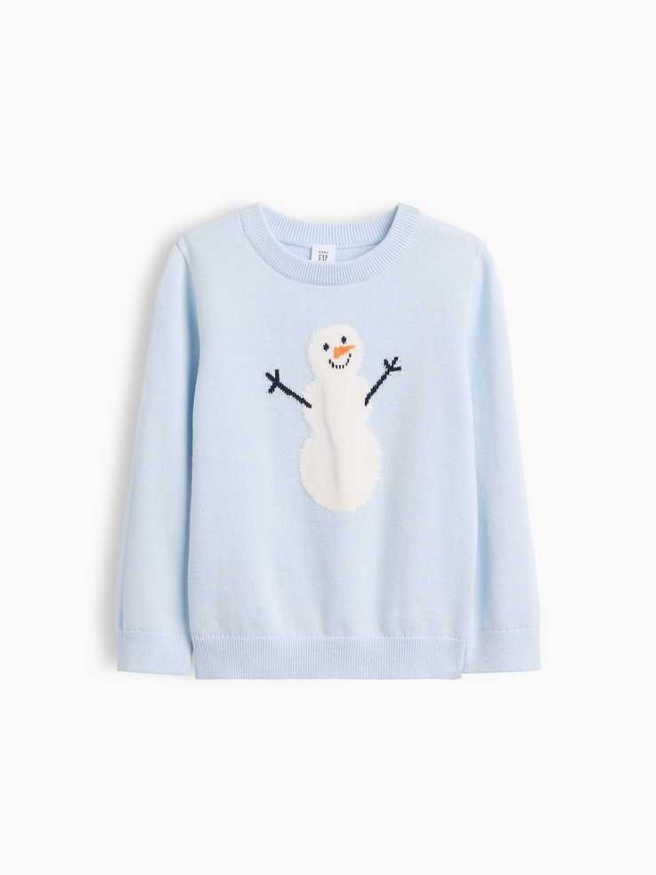 Image 1 of 3, Soft cotton knit., Long sleeves with ribbed cuffs., Ribbed crewneck., Ribbed hem., Select styles have graphic at front or allover print., Product #1177050