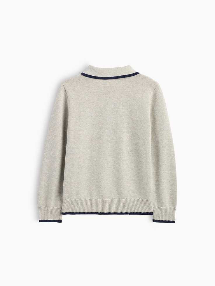 Image 3 of 3, babyGap 100% Cotton Brannan Bear Polo Sweater