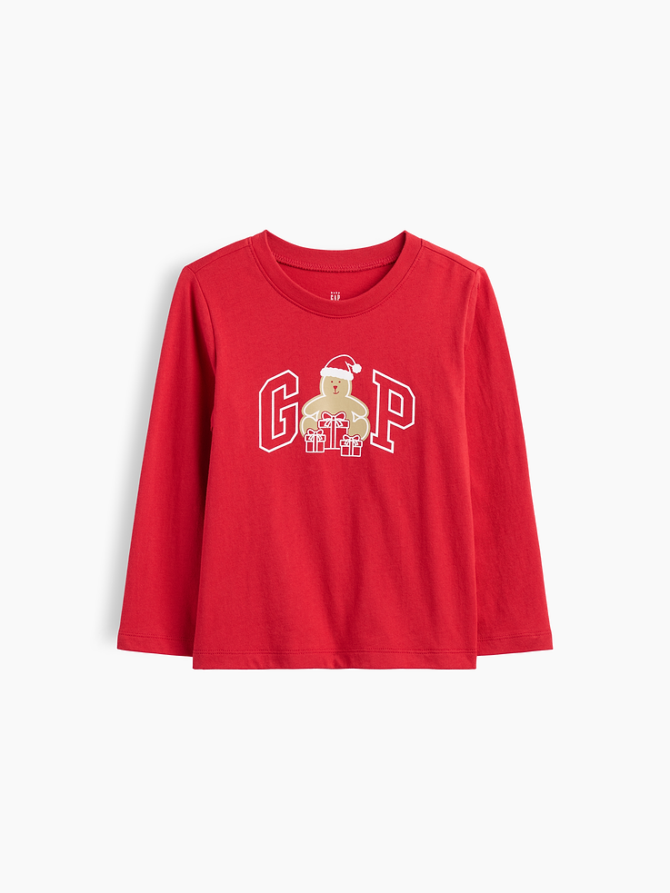 Image 1 of 3, Soft jersey knit., Long sleeves., Crewneck., Graphic at front., This product was made in a factory that invests in gender equity and women’s empowerment through RISE. Learn more at, Product #1184765