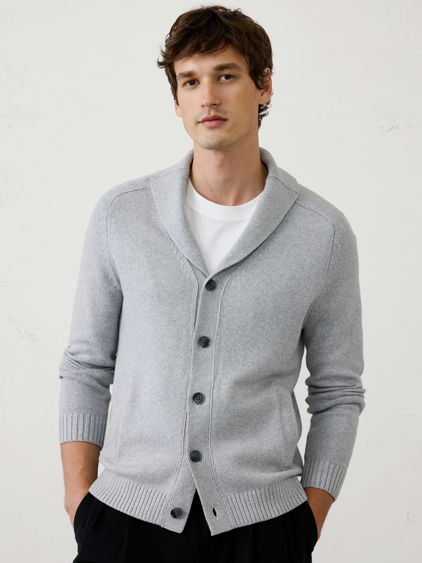 Image 3 of 3, Lofty Shawl Cardigan
