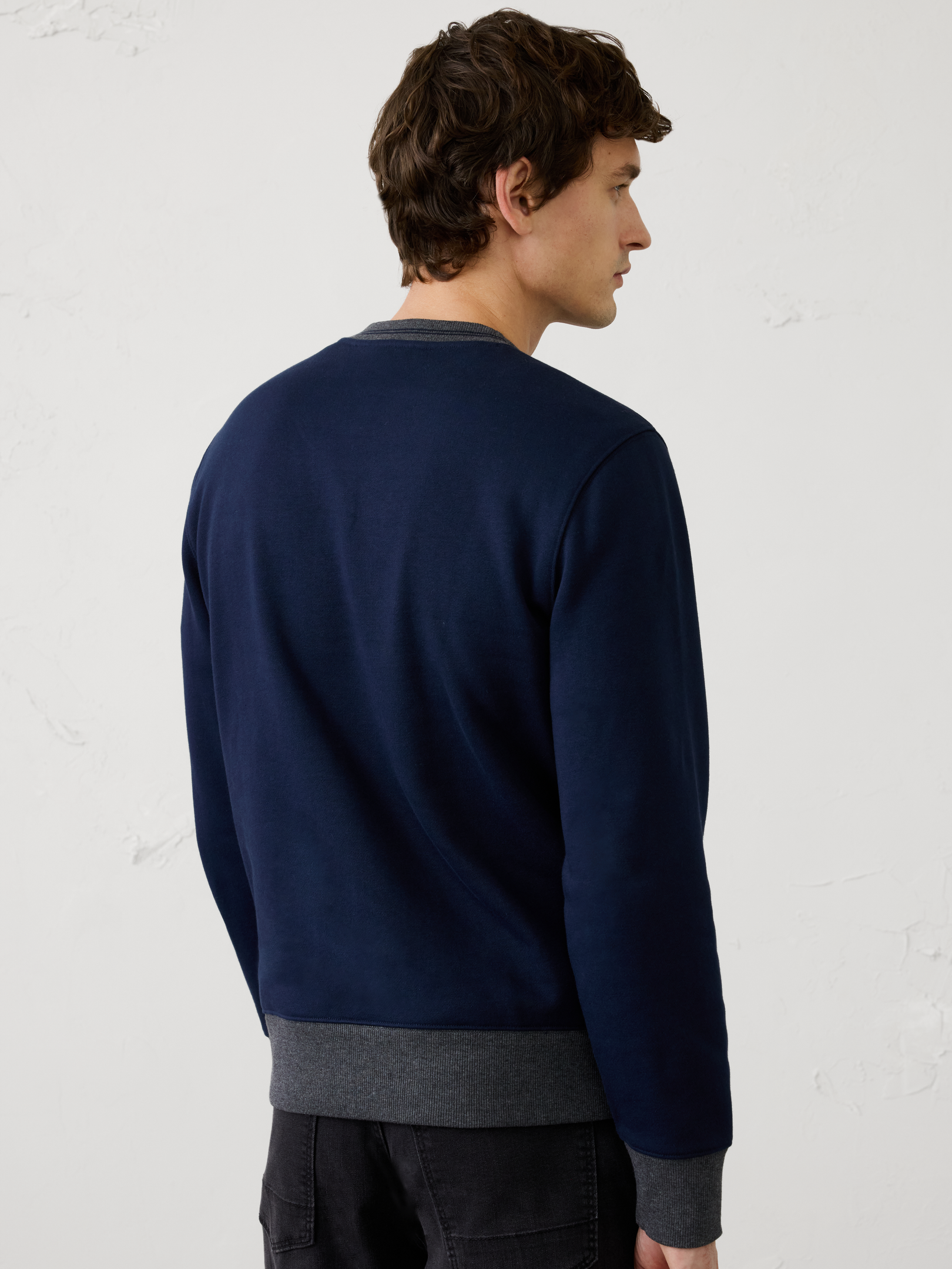 Image number 2 showing, Fleece Ringer Crew-Neck Sweatshirt