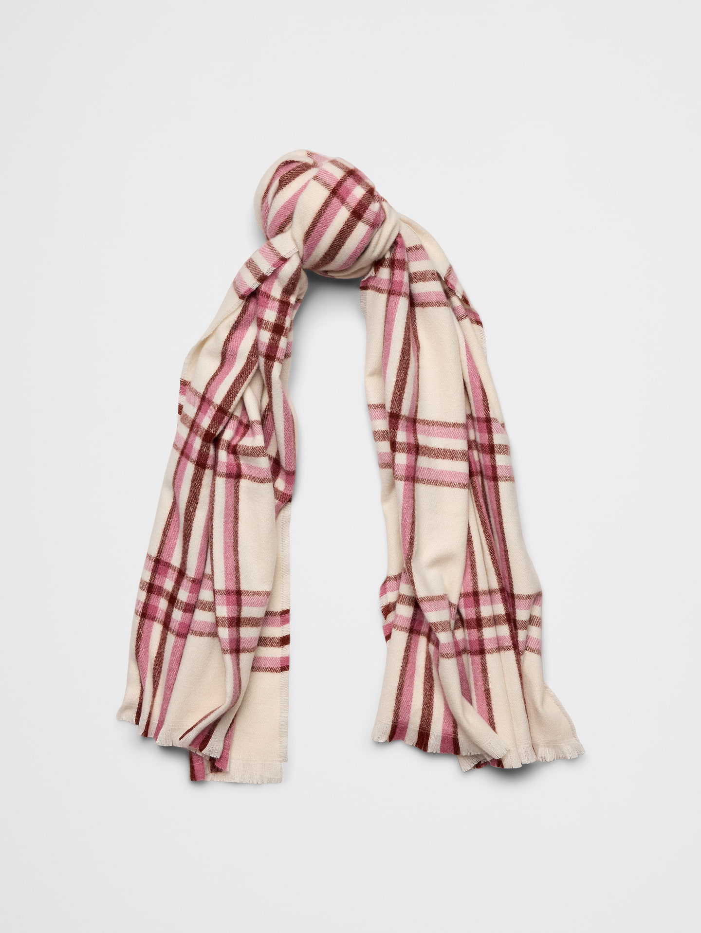 Image 1 of 6, Wrap yourself in warmth and timeless style with this cozy scarf collection. Designed in an assortment of classic plaids, checks, solids, and seasonal prints, these versatile scarves add the perfect finishing touch to any cold-weather wardrobe., Made exclusively for Banana Republic Factory., Product #1177232