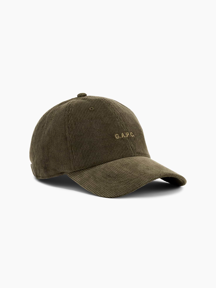 Image 3 of 5, Gap × A.P.C. Logo Corduroy Baseball Hat, Cardmember Early Access