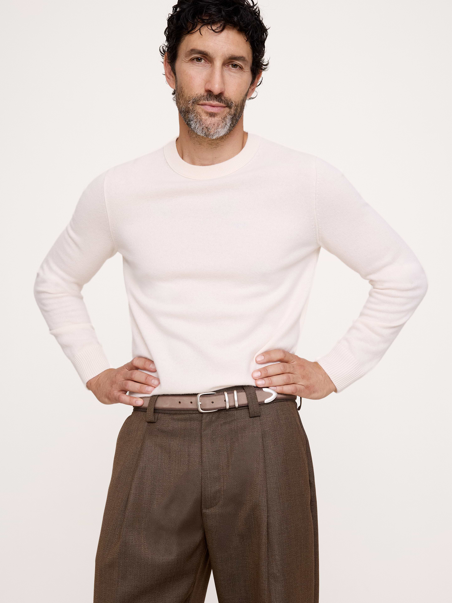 Image 2 of 4, Western Nubuck Leather Belt