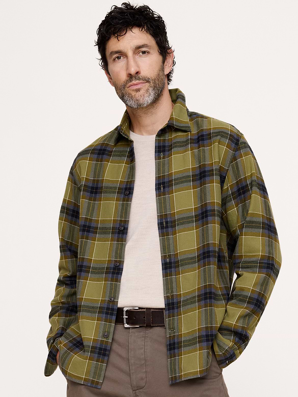 Lightweight Brushed Flannel Shirt