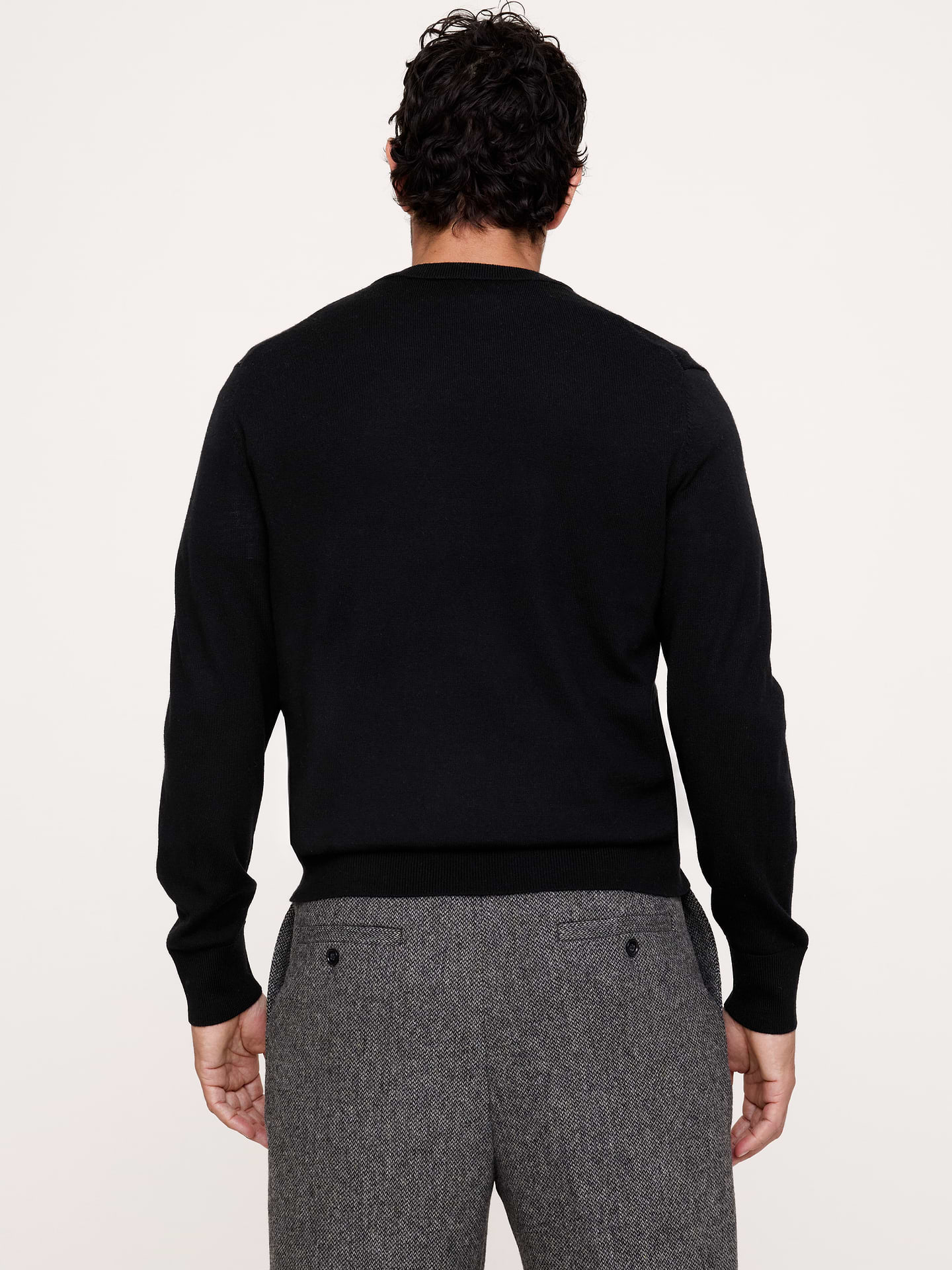 Image 3 of 6, Merino V-Neck Sweater