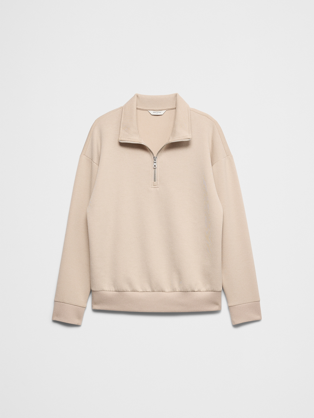 Lightweight Weekender Quarter-Zip Sweatshirt | Banana Republic Factory