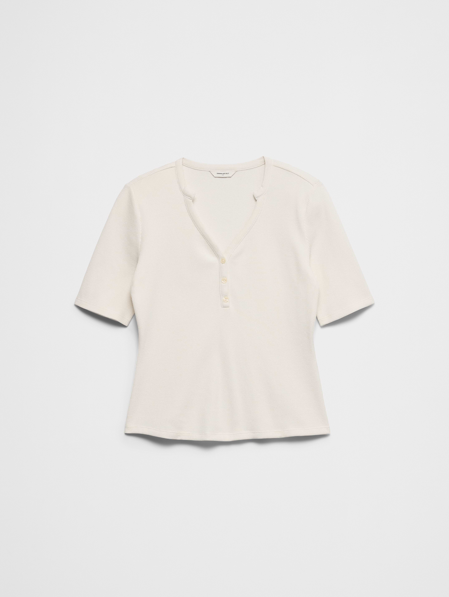 Image 4 of 4, Waffle Knit Henley