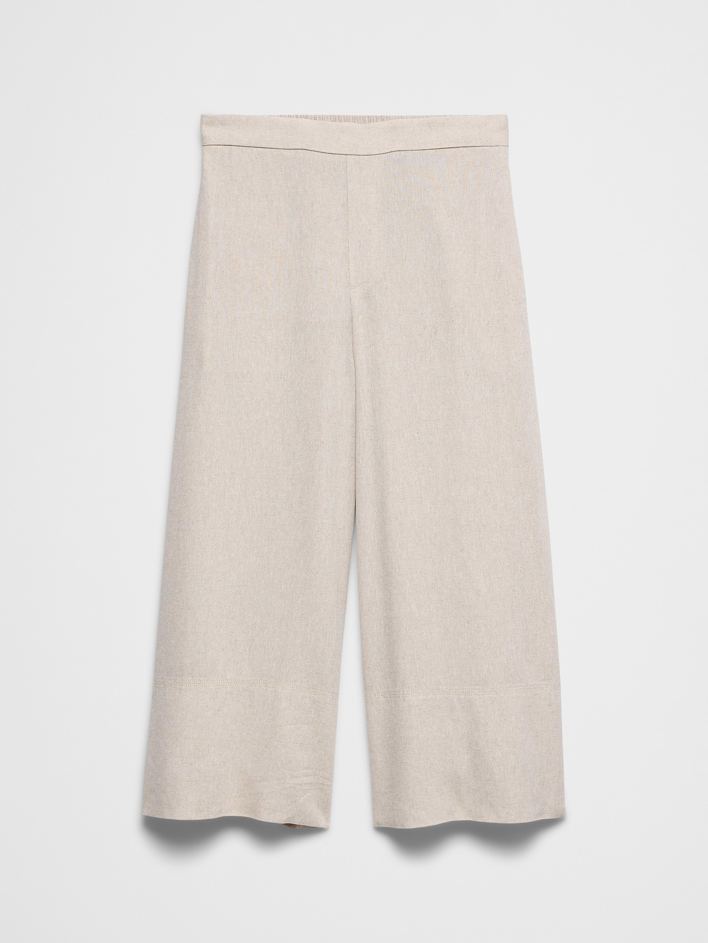 Image 4 of 4, Anyday Wide-Leg High-Rise Linen-Blend Crop Pant
