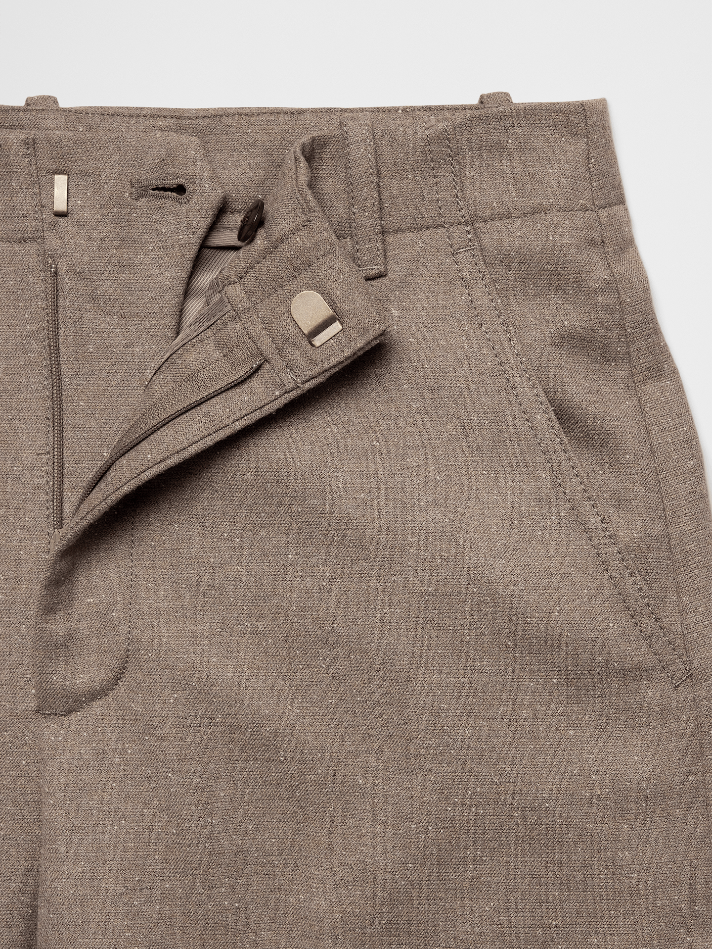 Image 5 of 5, Straight-Leg High-Rise Donegal Pant