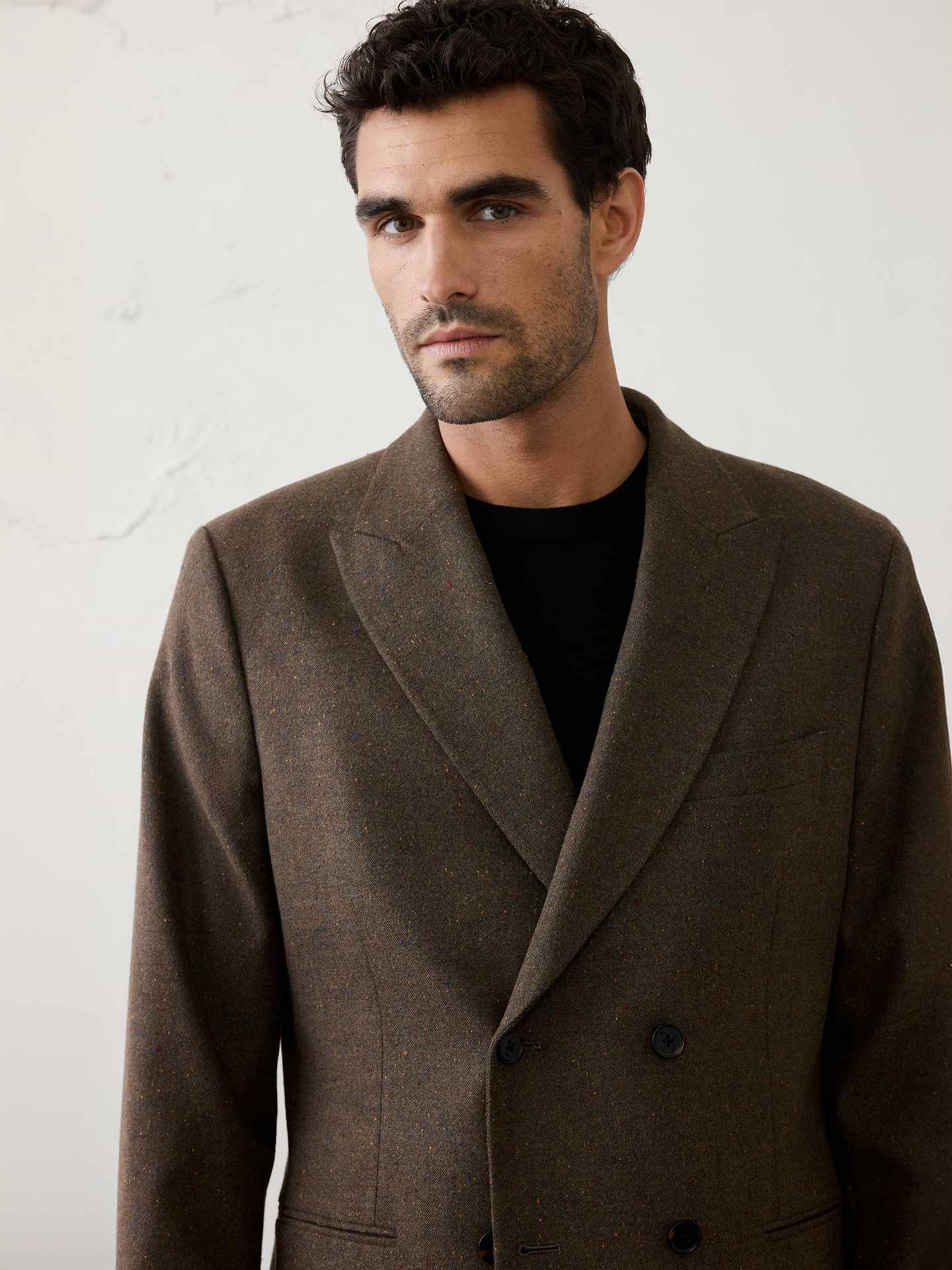 Image 3 of 4, Relaxed-Fit Donegal Blazer