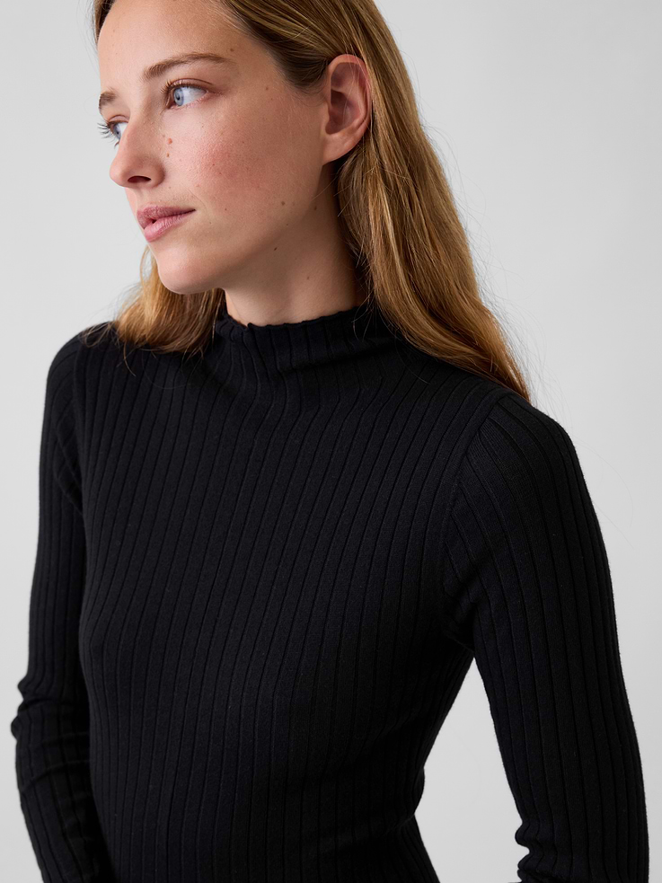 Image 4 of 5, Lightweight CashSoft Rib Sweater Maxi Dress