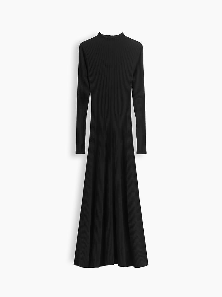 Image 5 of 5, Lightweight CashSoft Rib Sweater Maxi Dress