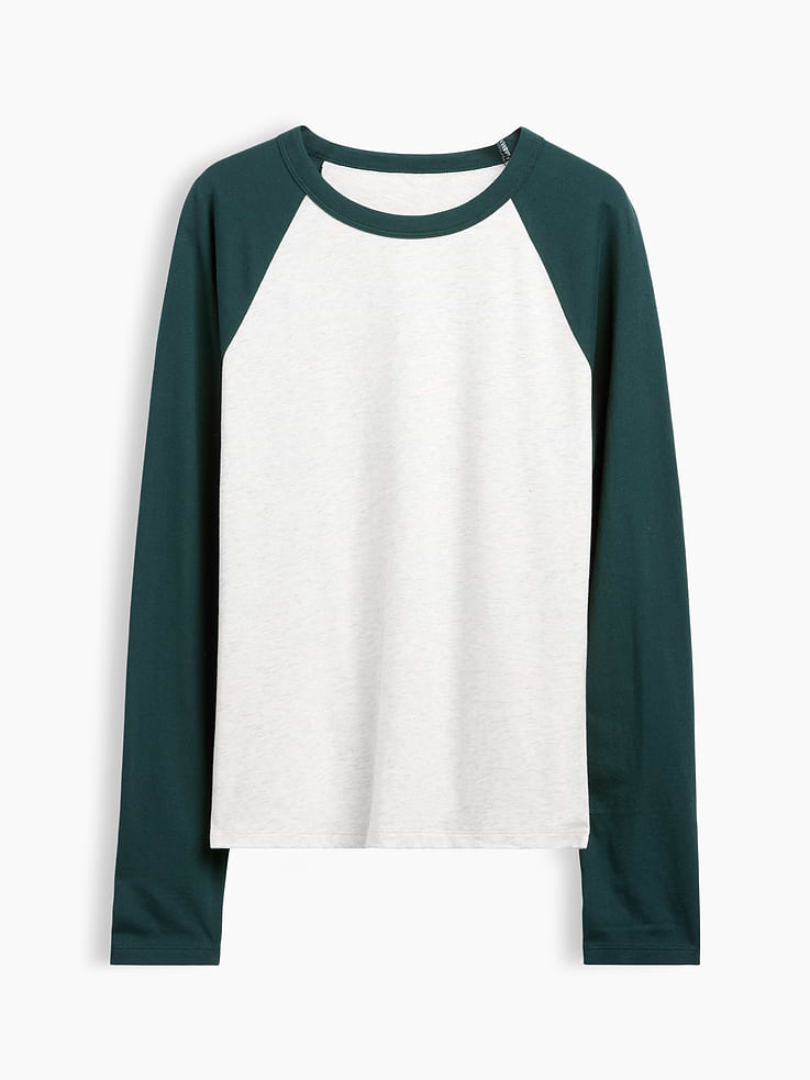 Image 5 of 5, Organic Cotton VintageSoft Raglan T-Shirt