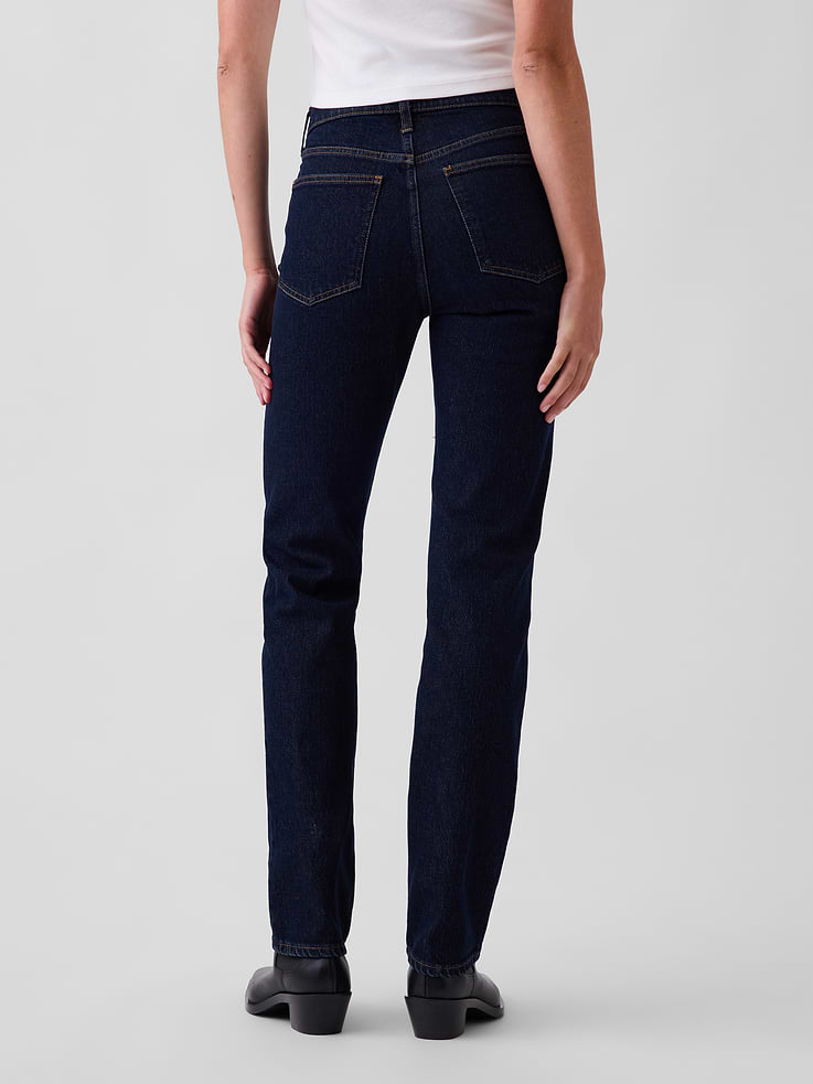 Image 4 de 6, Jean étroit droit années 90 à taille haute