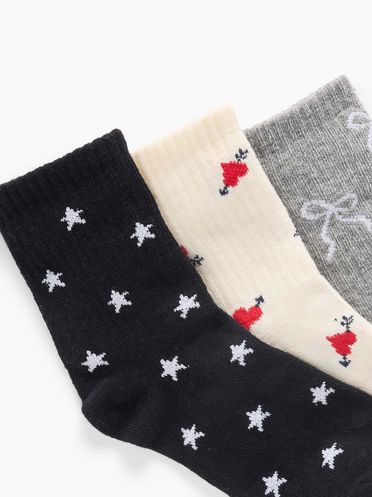 Image 2 de 2, Chaussettes à motif pour Enfant (paquet de 3 paires)
