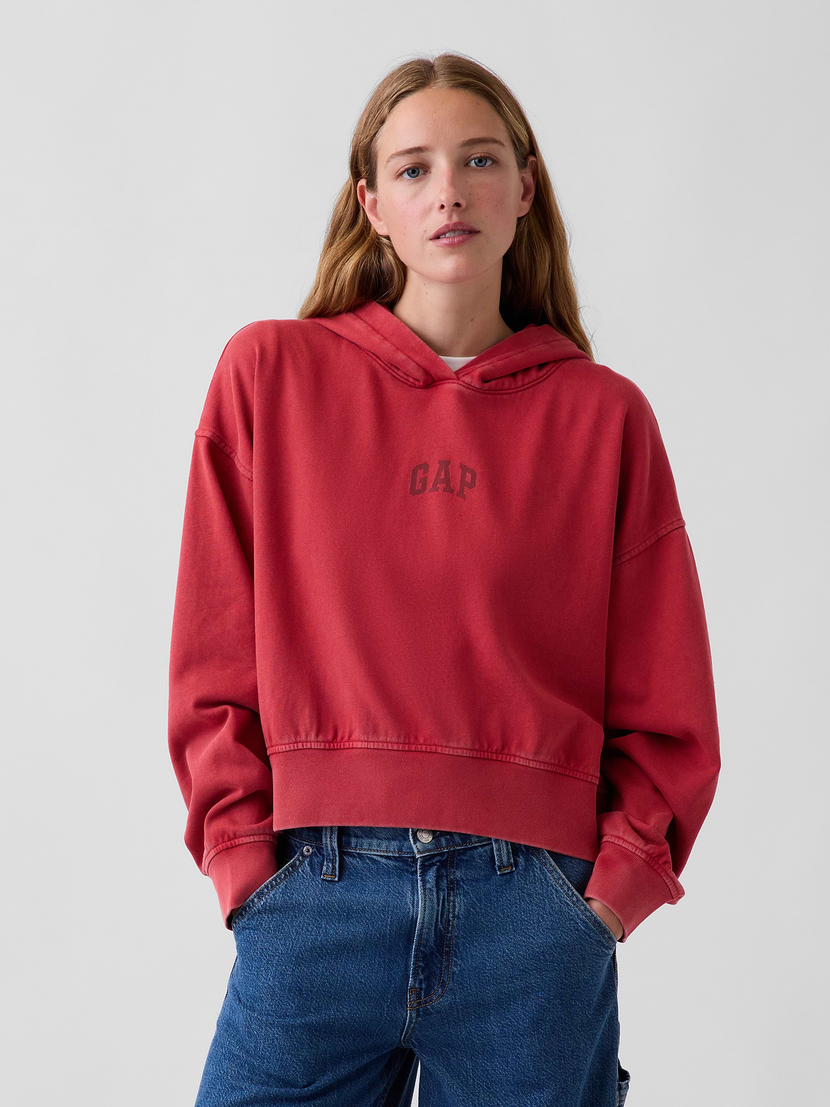 VintageSoft Terry Logo Hoodie