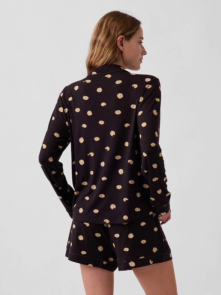Image 2 of 4, SoftMade Modal PJ Top