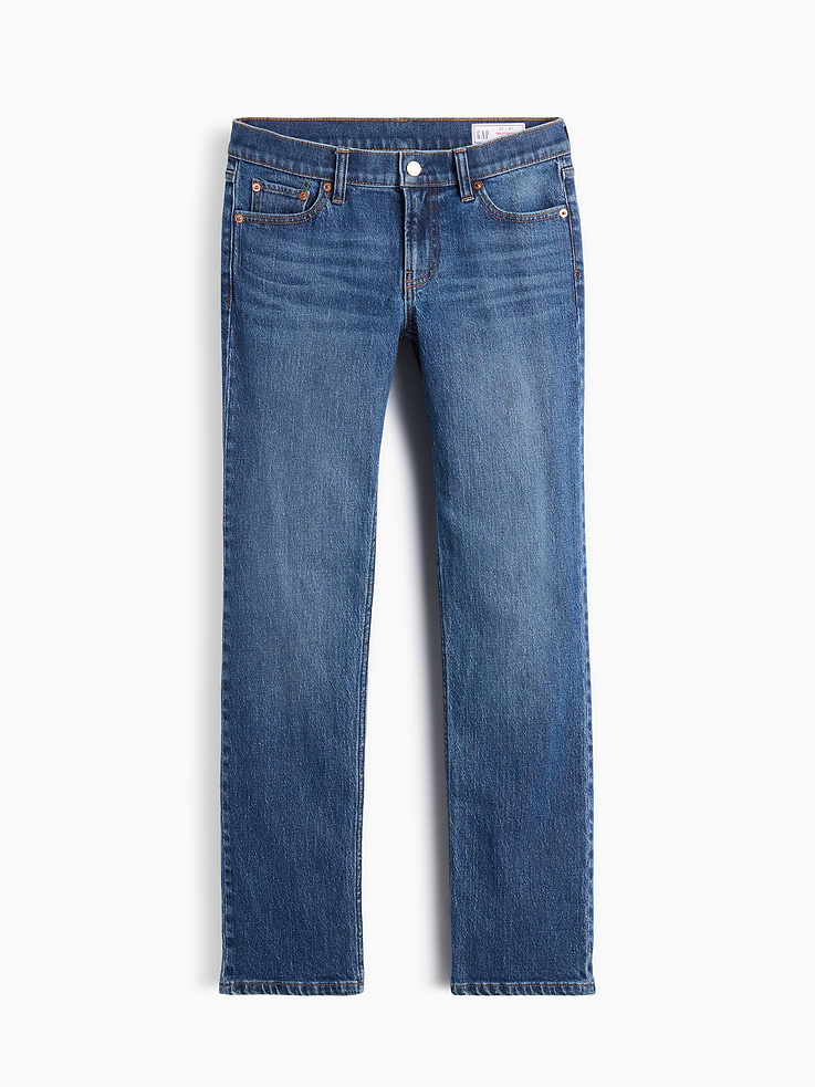 Image 6 of 6, Low Rise '90s Slim Straight Jeans