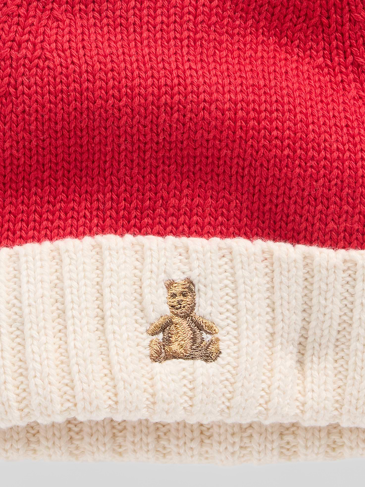 Image 2 of 2, Baby Knit Santa Hat