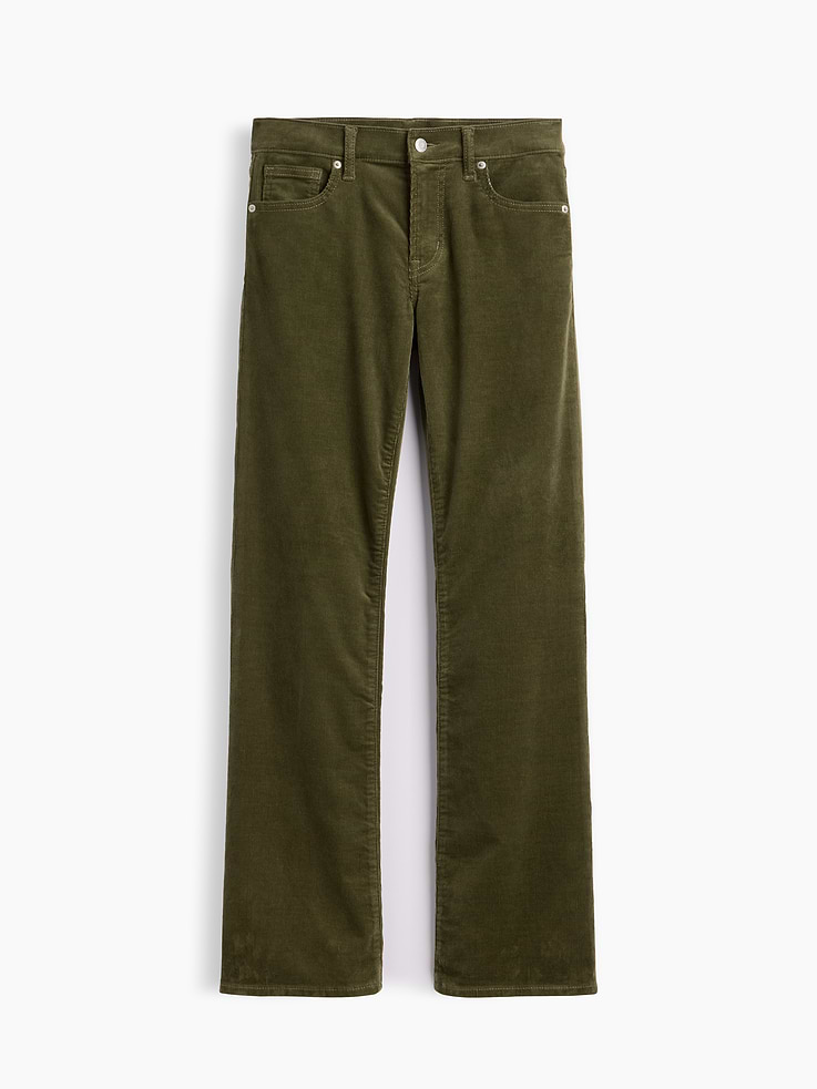 Image 7 of 7, Mid Rise Boot Corduroy Pants
