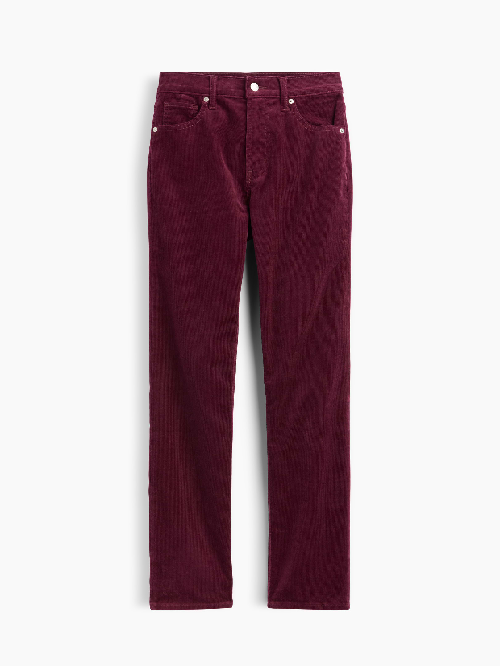 Image 5 of 5, High Rise '90s Slim Straight Corduroy Pants