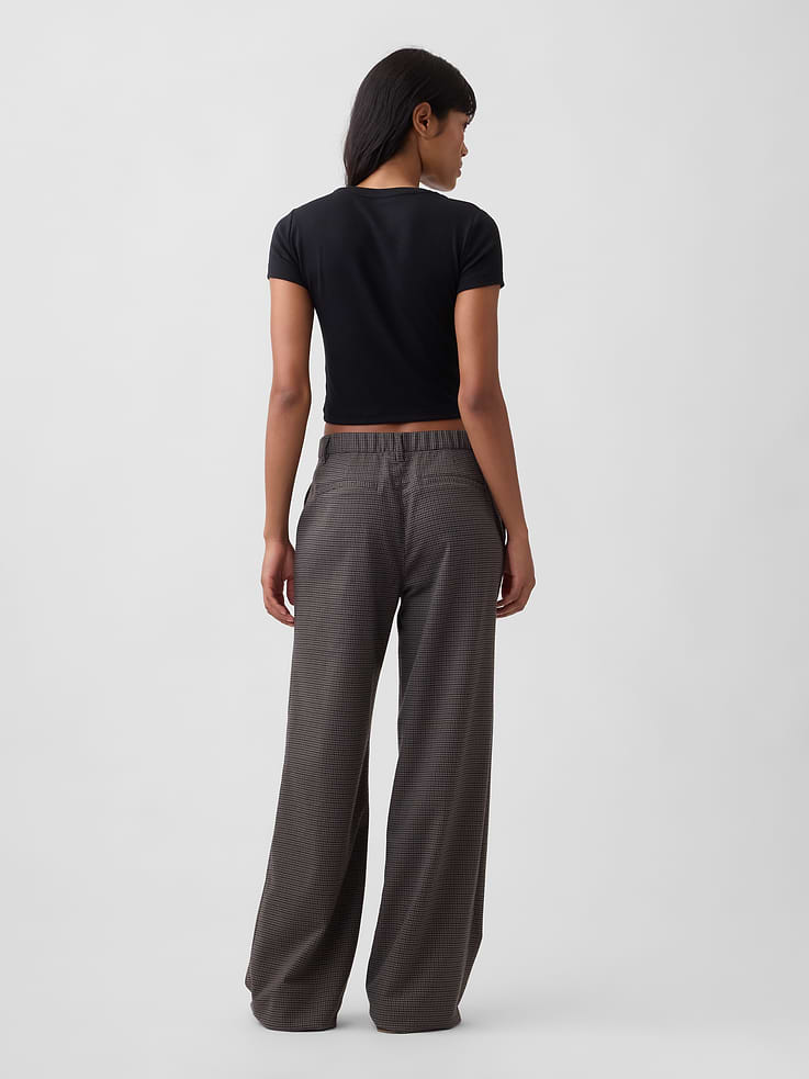 Image 4 of 7, Recycled Wide-Leg Trousers