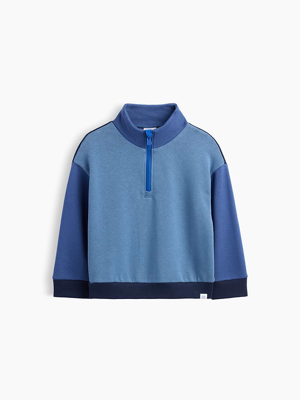 babyGap Relaxed Half-Zip Colorblock Sweatshirt