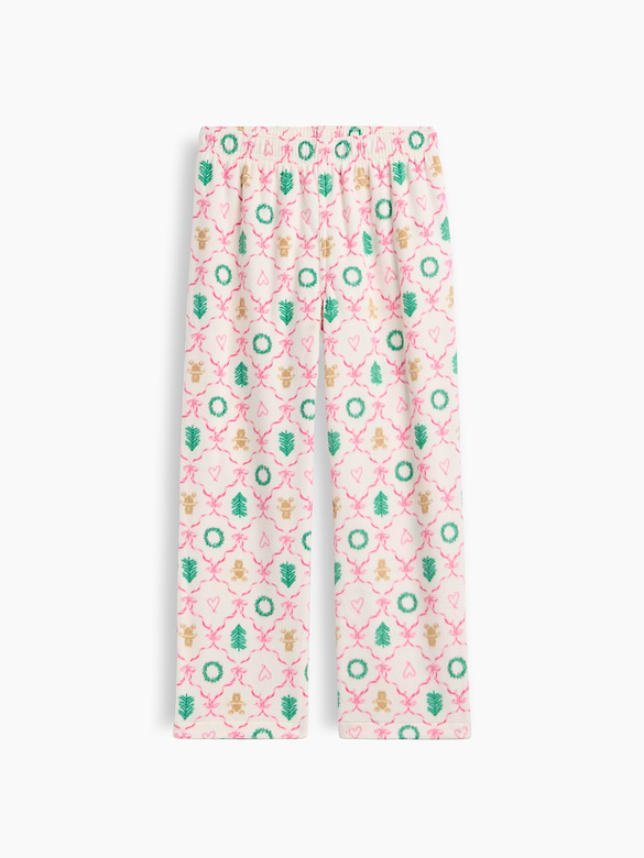 Kids Straight-Leg Microfleece PJ Pants